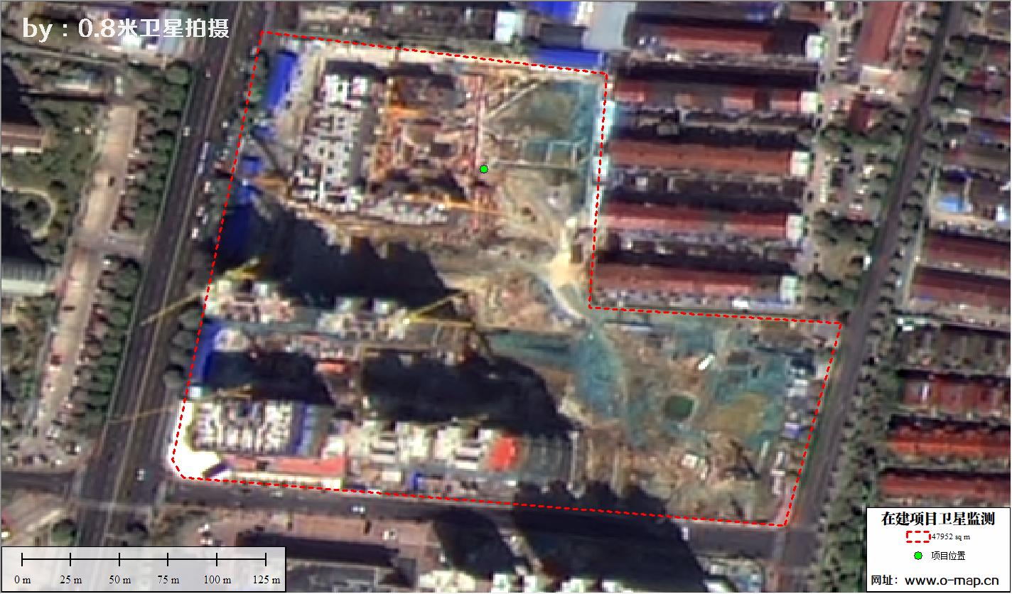 江苏省常州市在建房地产项目施工现场卫星监测