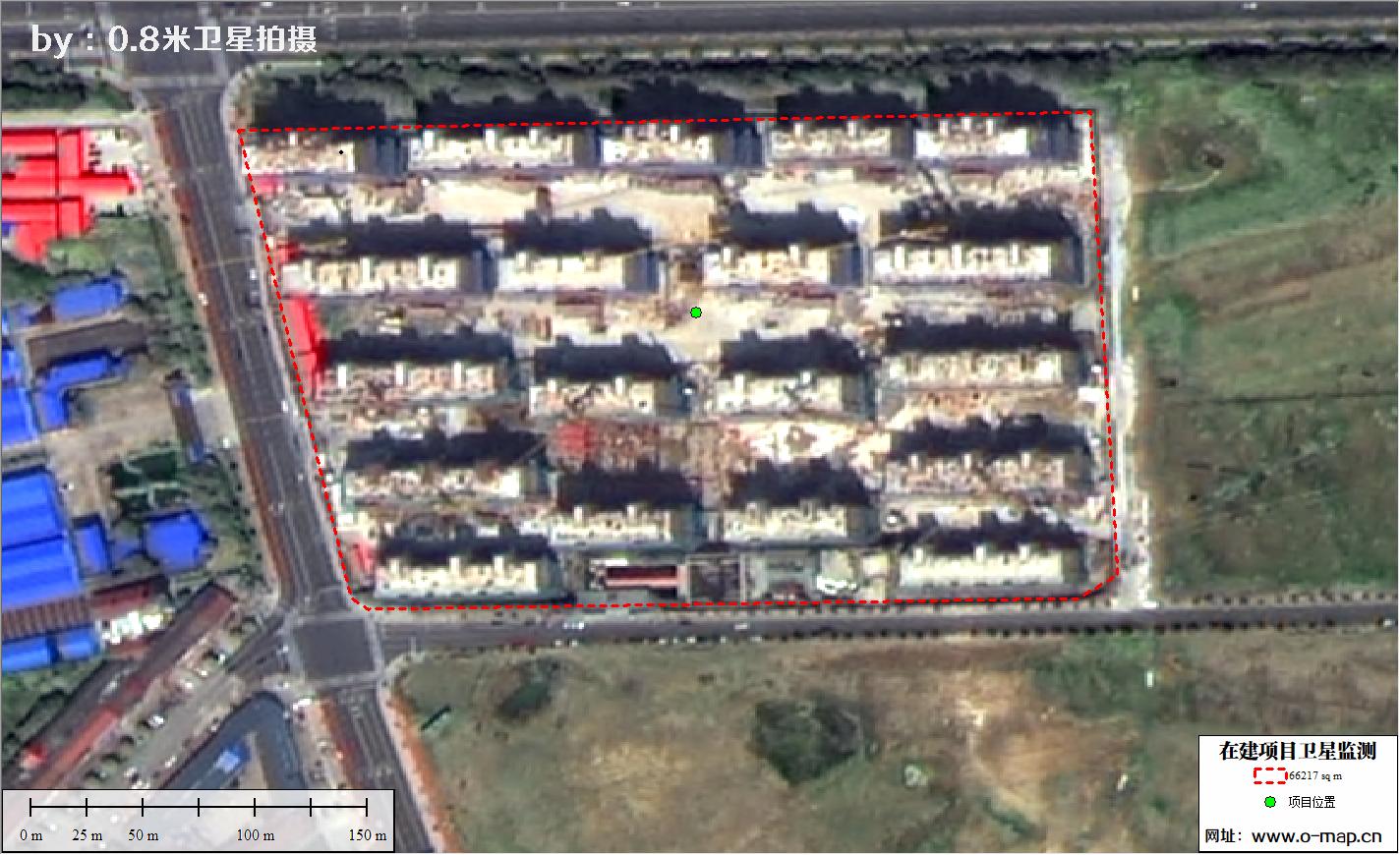 江苏省常州市在建房地产项目施工现场卫星监测