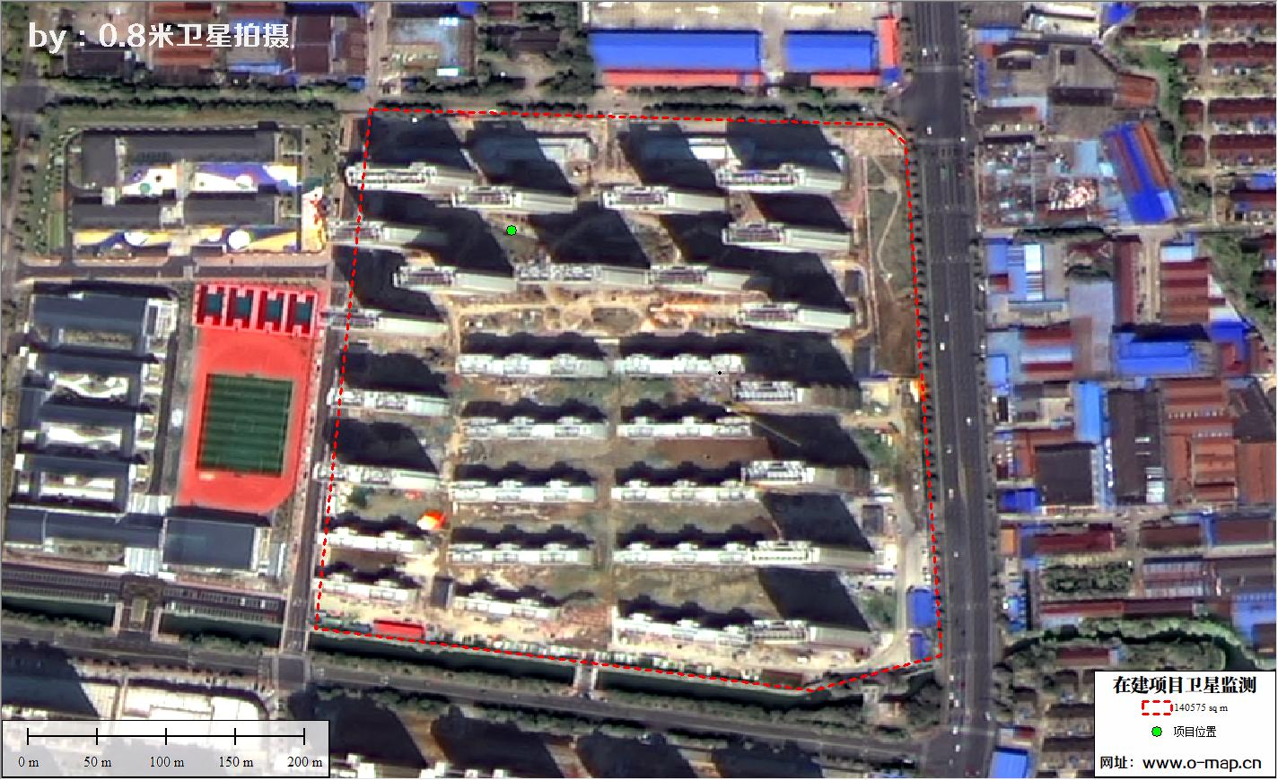 江苏省常州市在建房地产项目施工现场卫星监测
