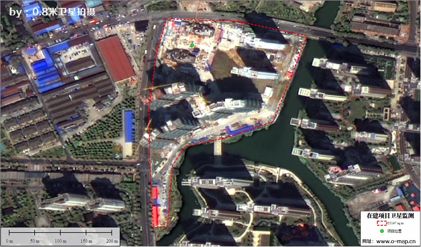 江苏省常州市在建房地产项目施工现场卫星监测
