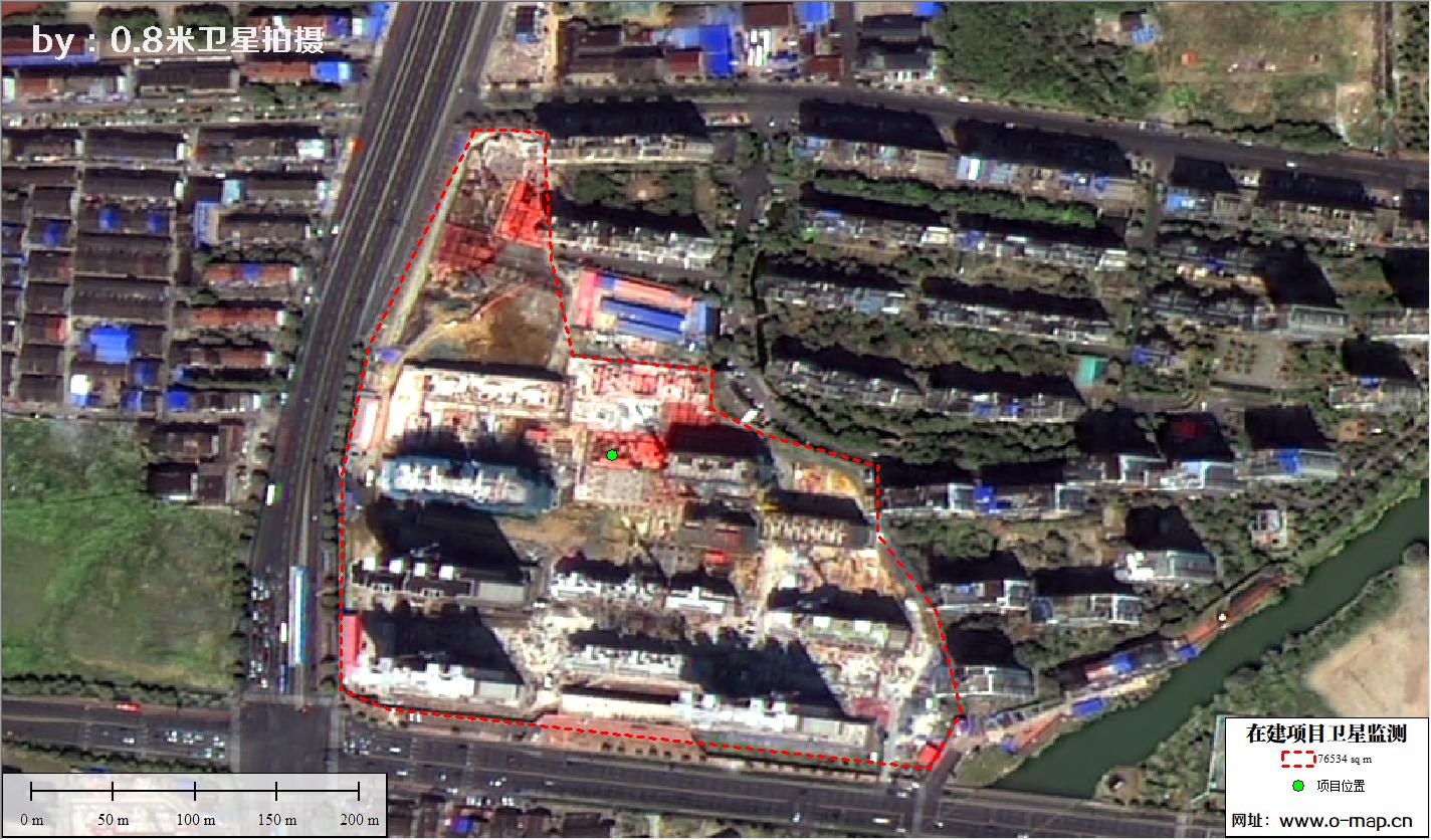 江苏省常州市在建房地产项目施工现场卫星监测