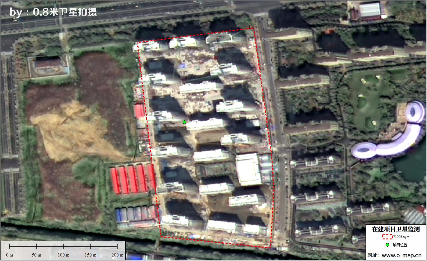 江苏省常州市在建房地产项目施工现场卫星监测