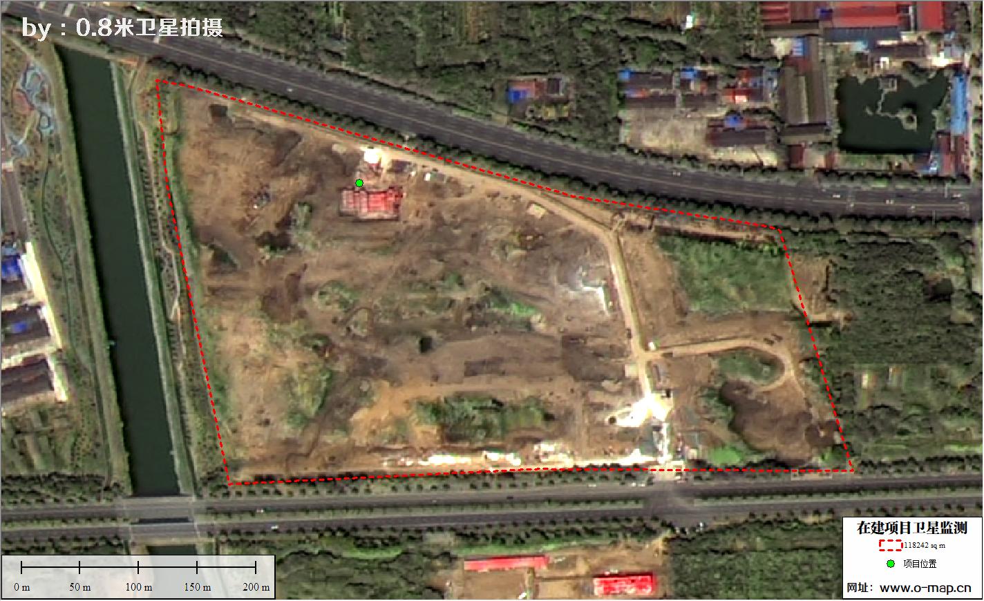 江苏省常州市在建房地产项目施工现场卫星监测