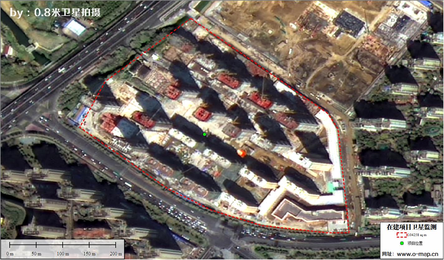 江苏省常州市在建房地产项目施工现场卫星监测