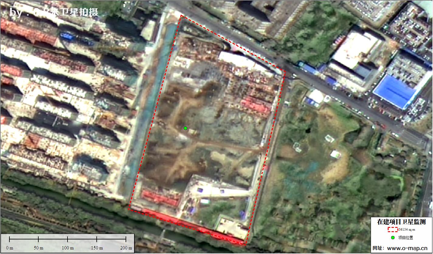 江苏省常州市在建房地产项目施工现场卫星监测