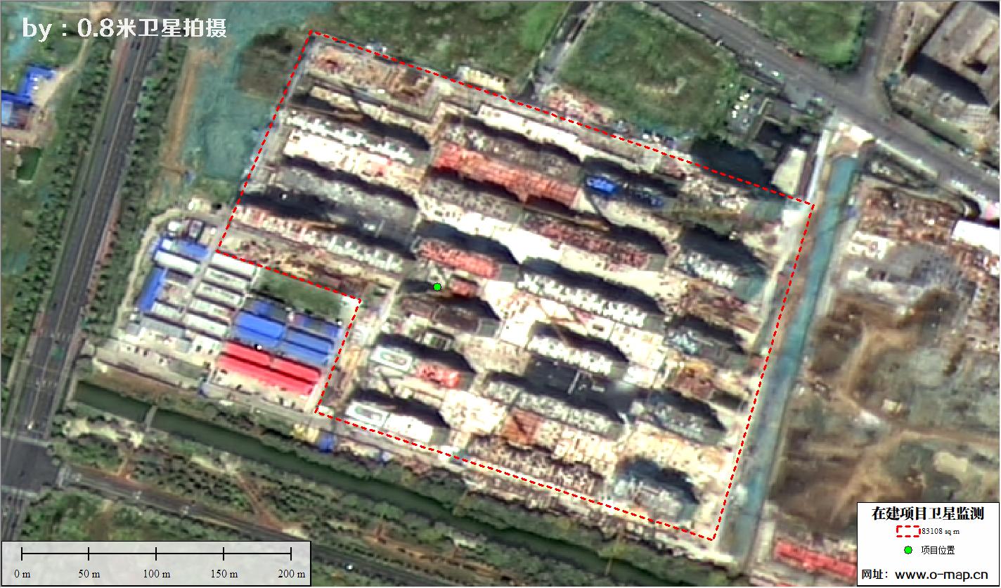 江苏省常州市在建房地产项目施工现场卫星监测