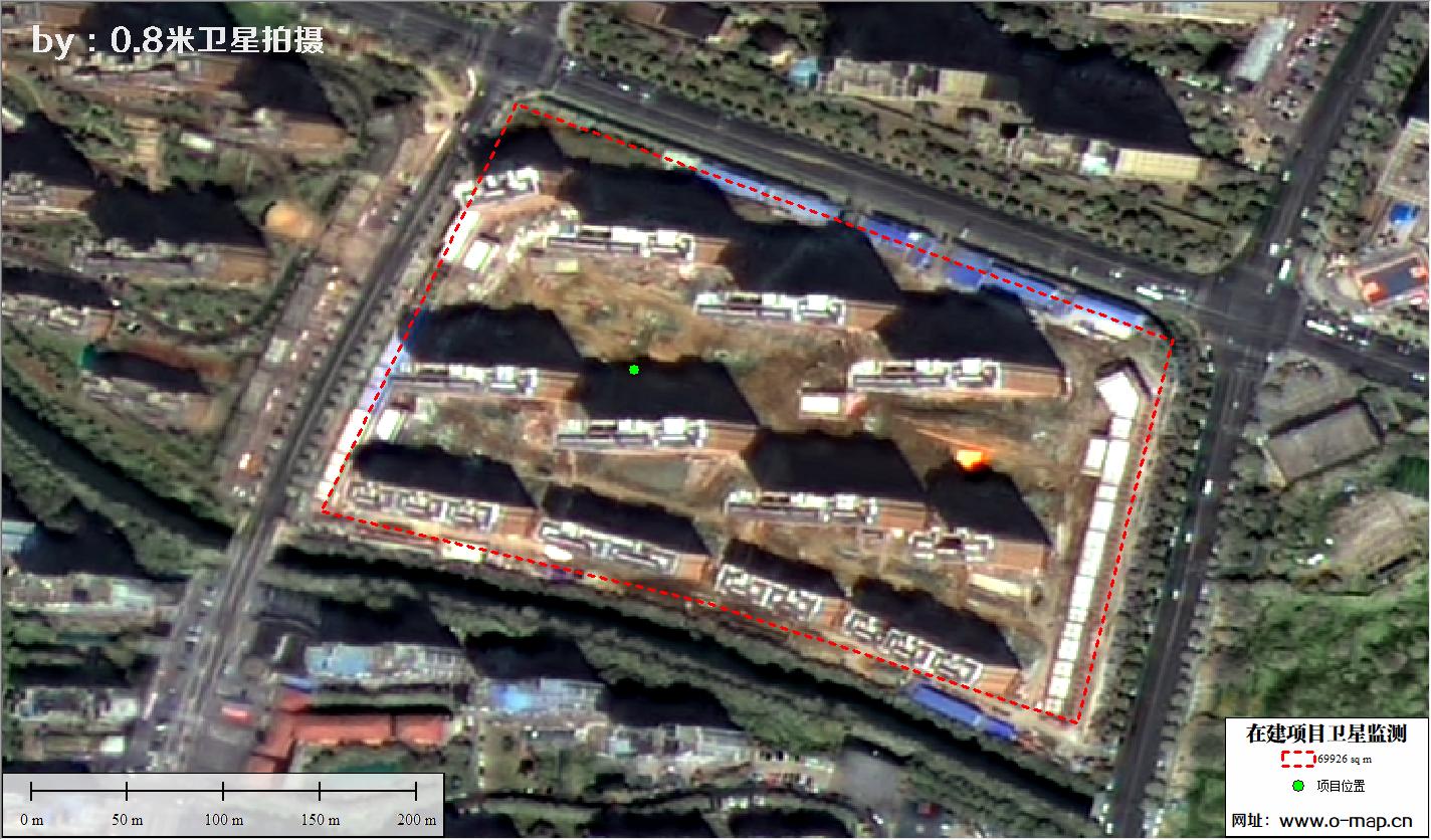 江苏省常州市在建房地产项目施工现场卫星监测