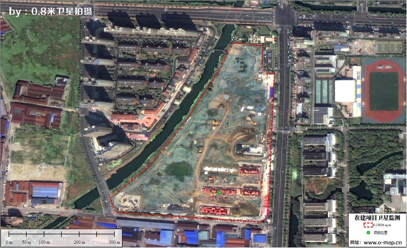 江苏省常州市在建房地产项目施工现场卫星监测