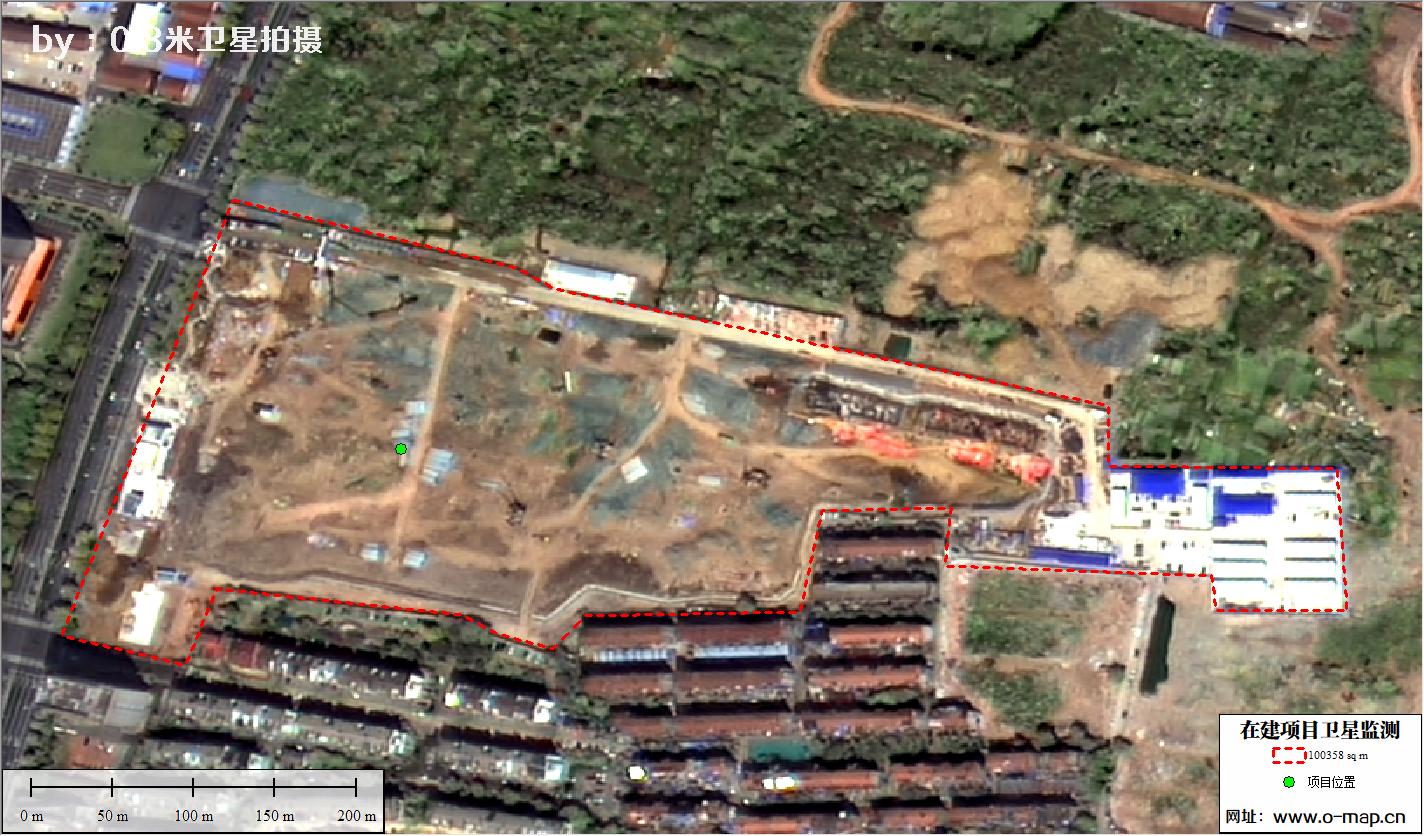 江苏省常州市在建房地产项目施工现场卫星监测
