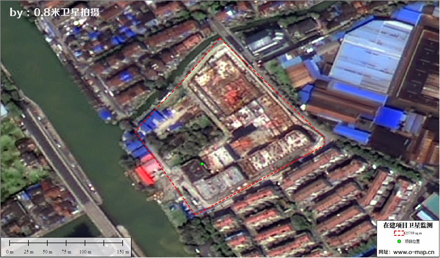江苏省常州市在建房地产项目施工现场卫星监测