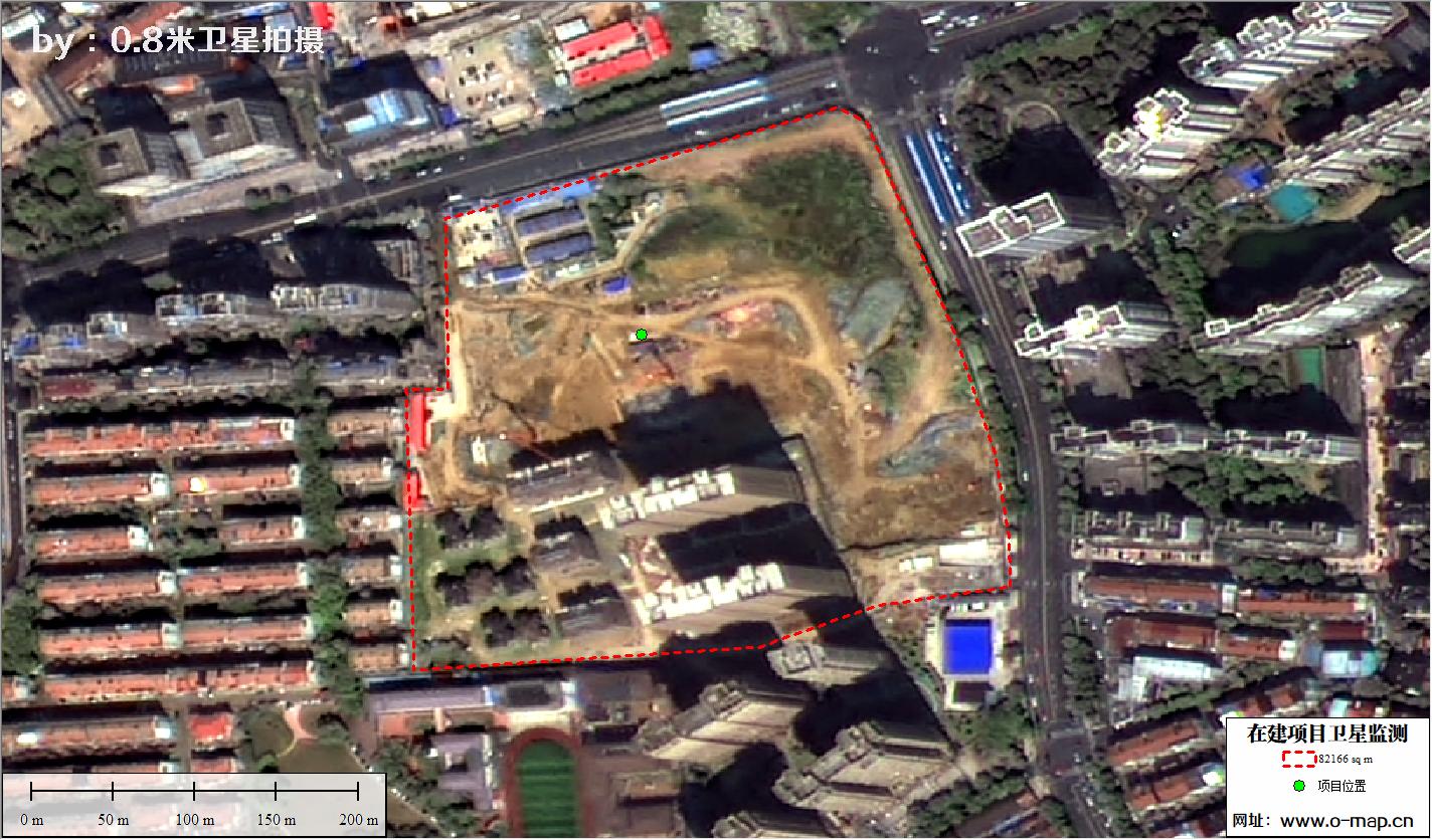 江苏省常州市在建房地产项目施工现场卫星监测