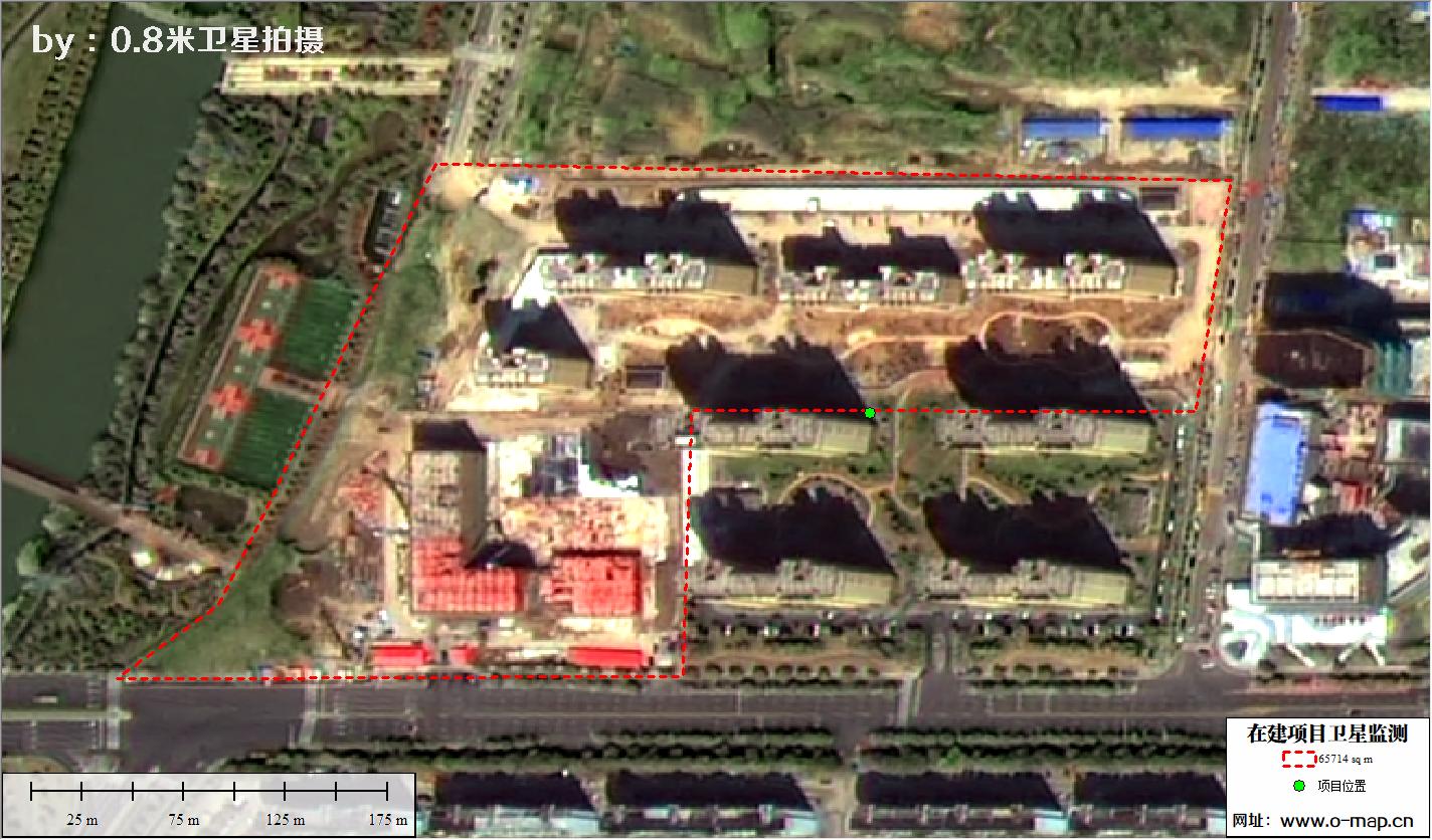 江苏省常州市在建房地产项目施工现场卫星监测