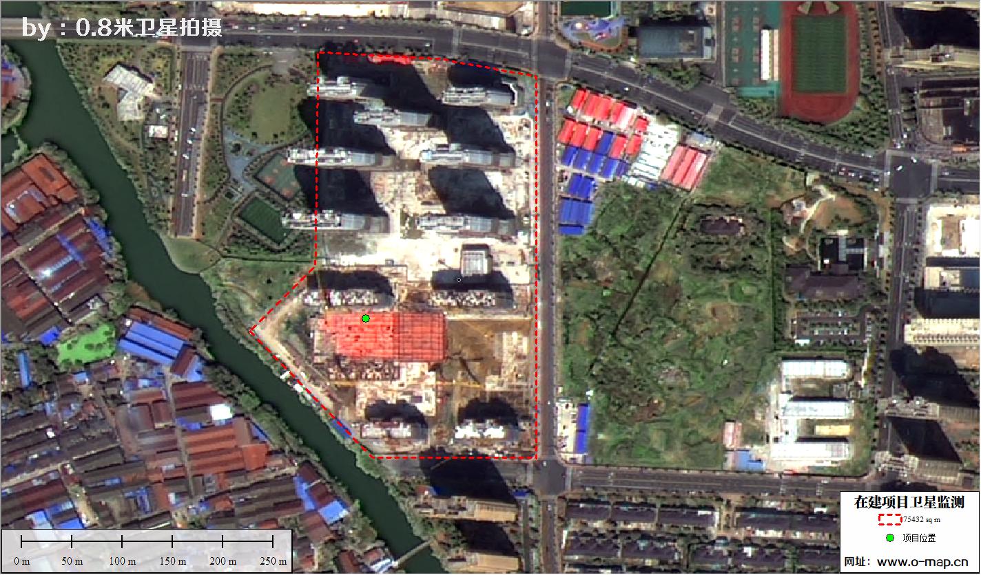 江苏省常州市在建房地产项目施工现场卫星监测