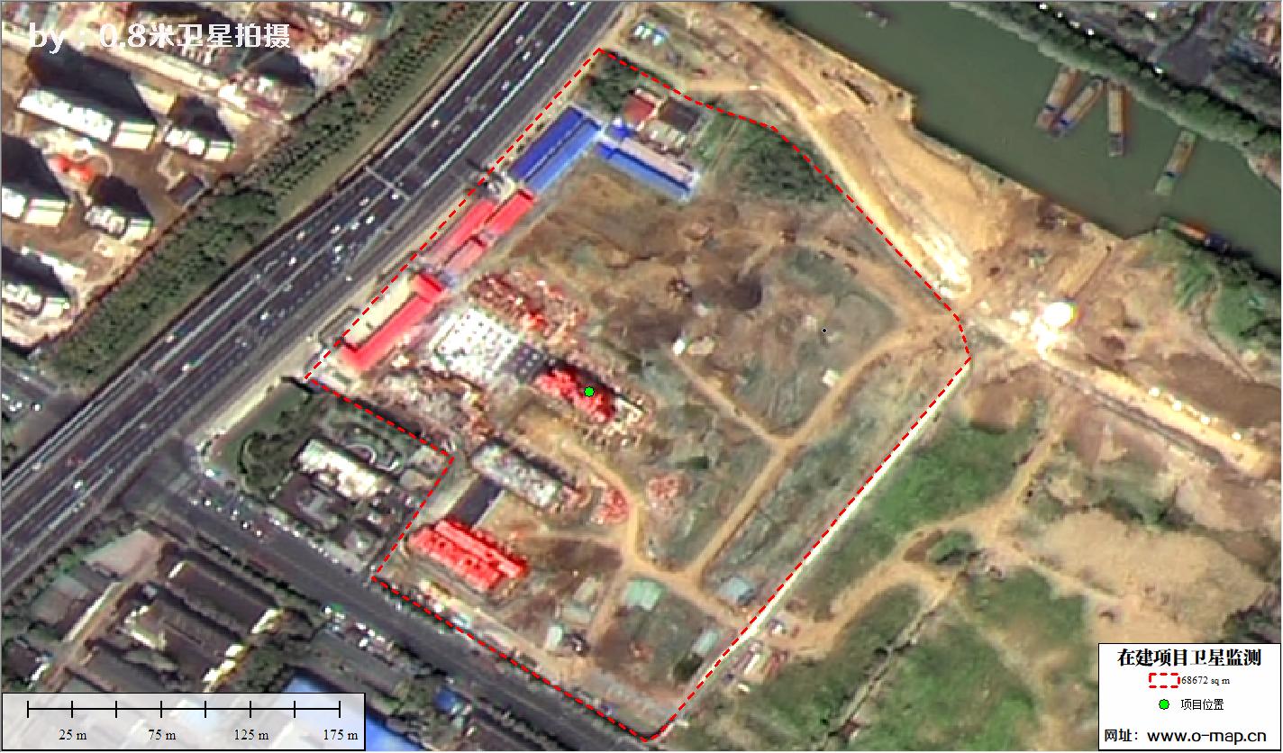 江苏省常州市在建房地产项目施工现场卫星监测