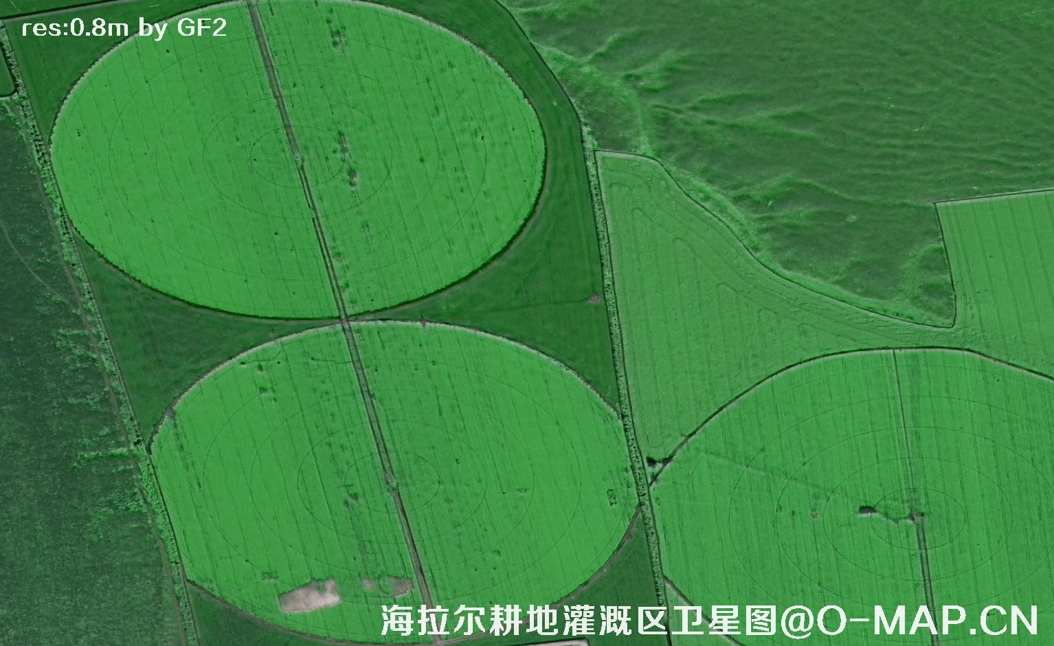 GF2卫星拍摄的0.8米分辨率卫星图