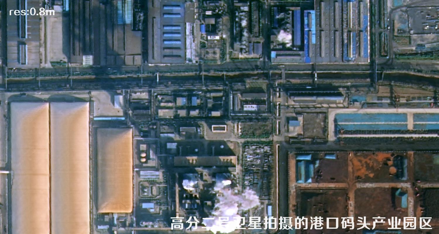 高分二号卫星影像用于山东日照海港码头建设