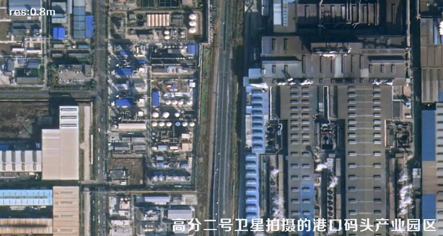 高分二号卫星影像用于山东日照海港码头建设