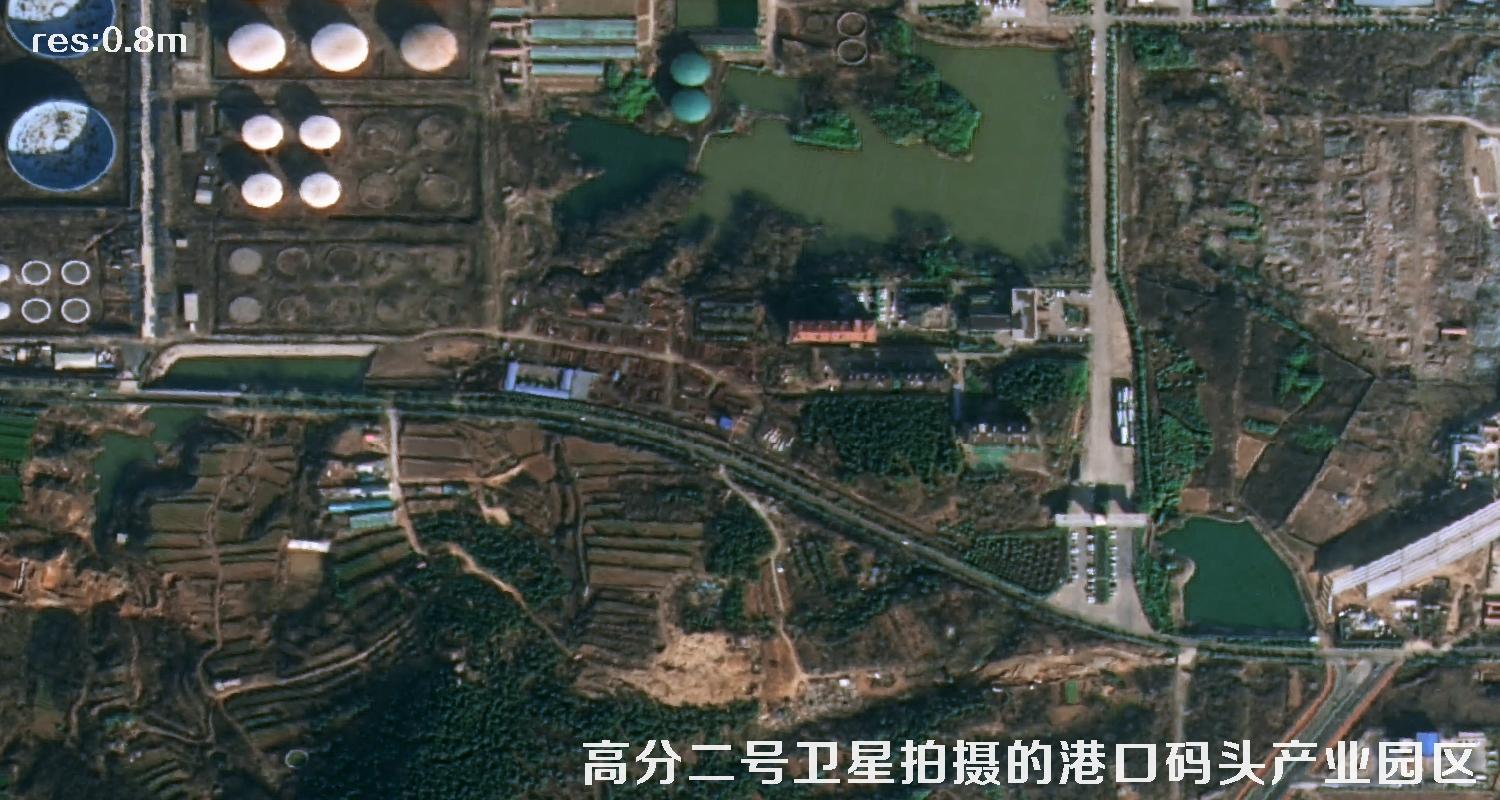 高分二号卫星影像用于山东日照海港码头建设