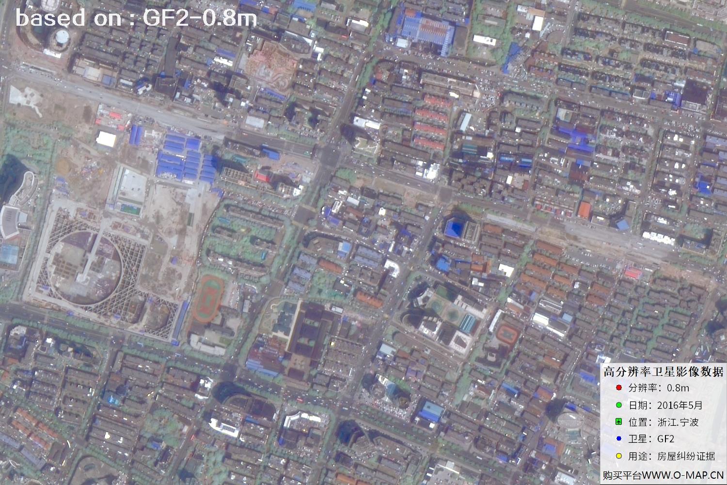宁波市2016年GF2卫星图像