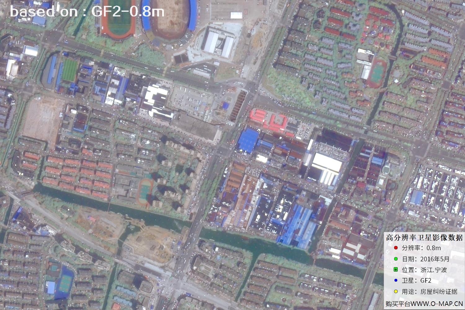 宁波市2016年GF2卫星图像