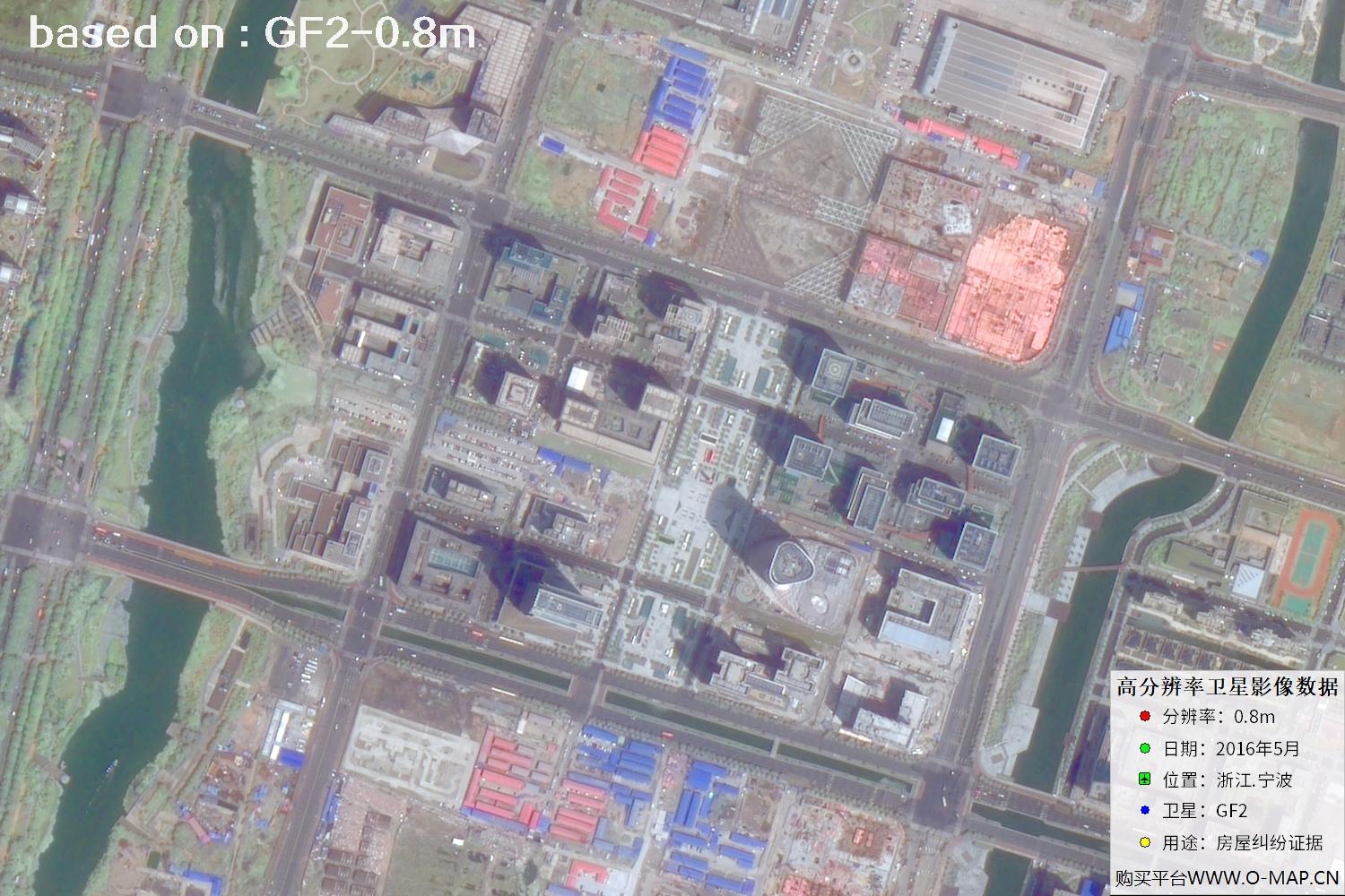 宁波市2016年GF2卫星图像