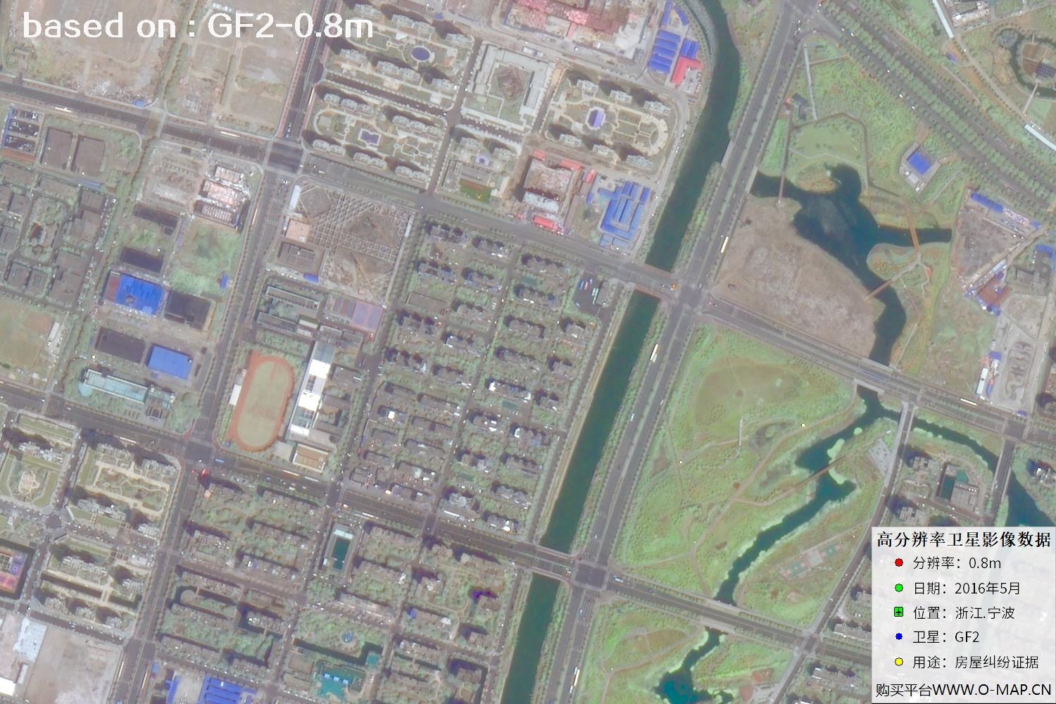 宁波市2016年GF2卫星图像