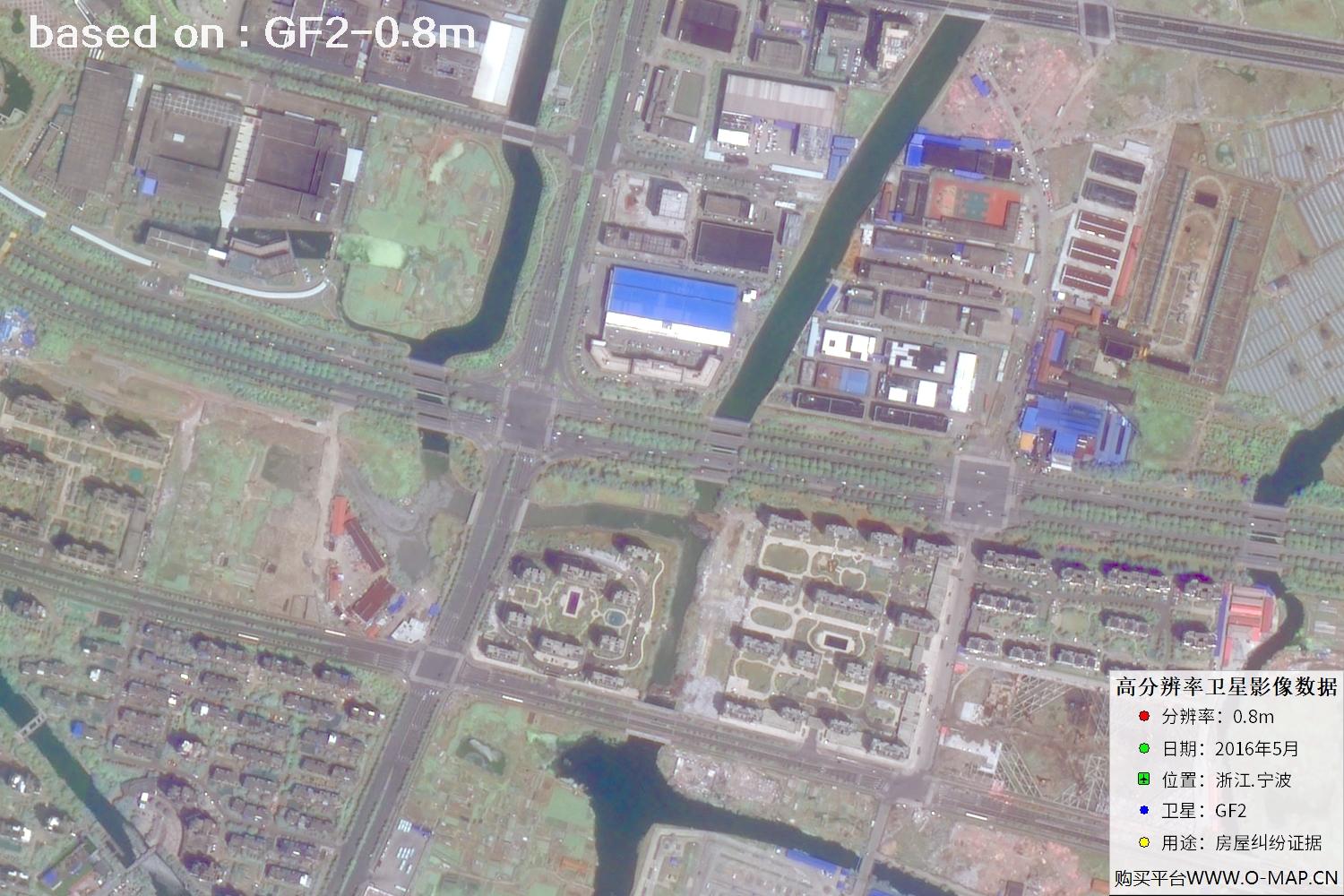 宁波市2016年GF2卫星图像