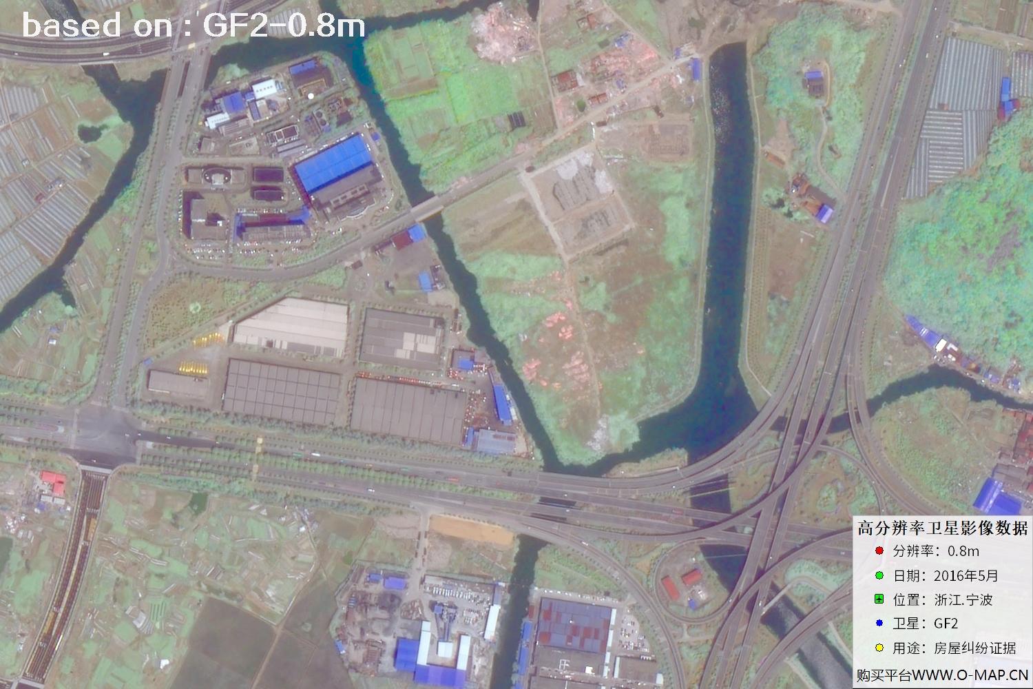 宁波市2016年GF2卫星图像