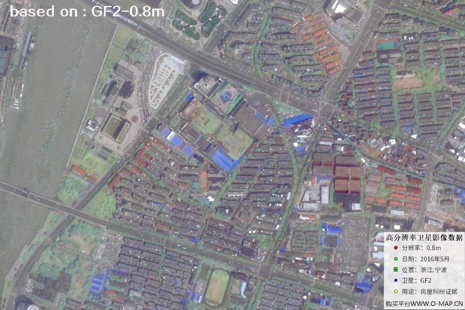 宁波市2016年GF2卫星图像