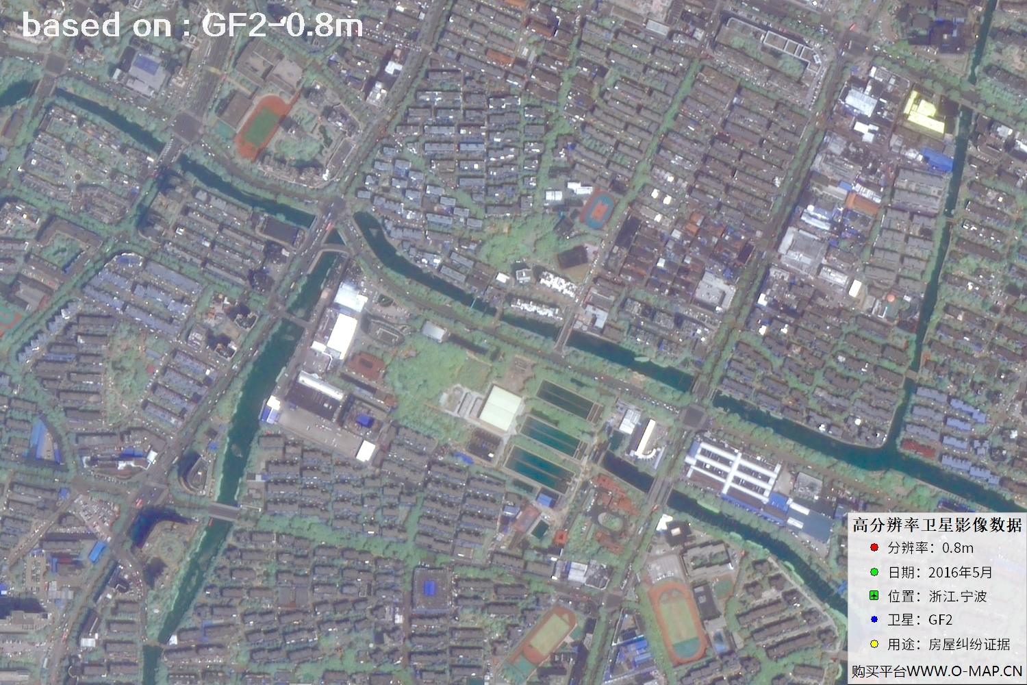 宁波市2016年GF2卫星图像