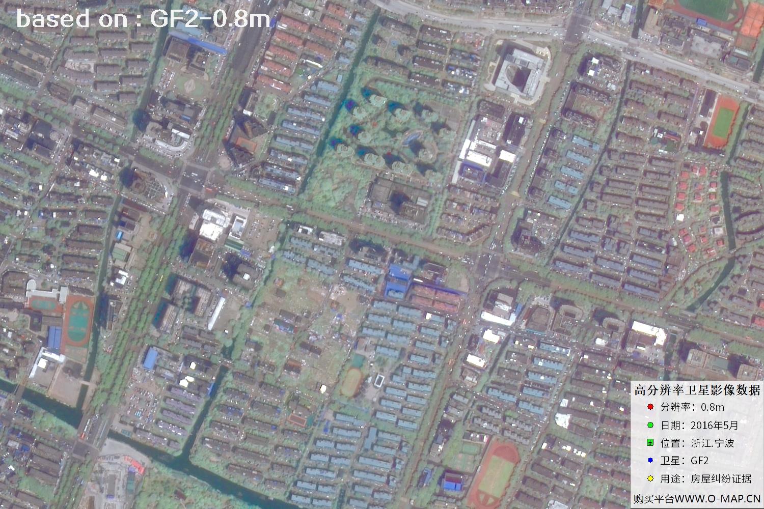 宁波市2016年GF2卫星图像