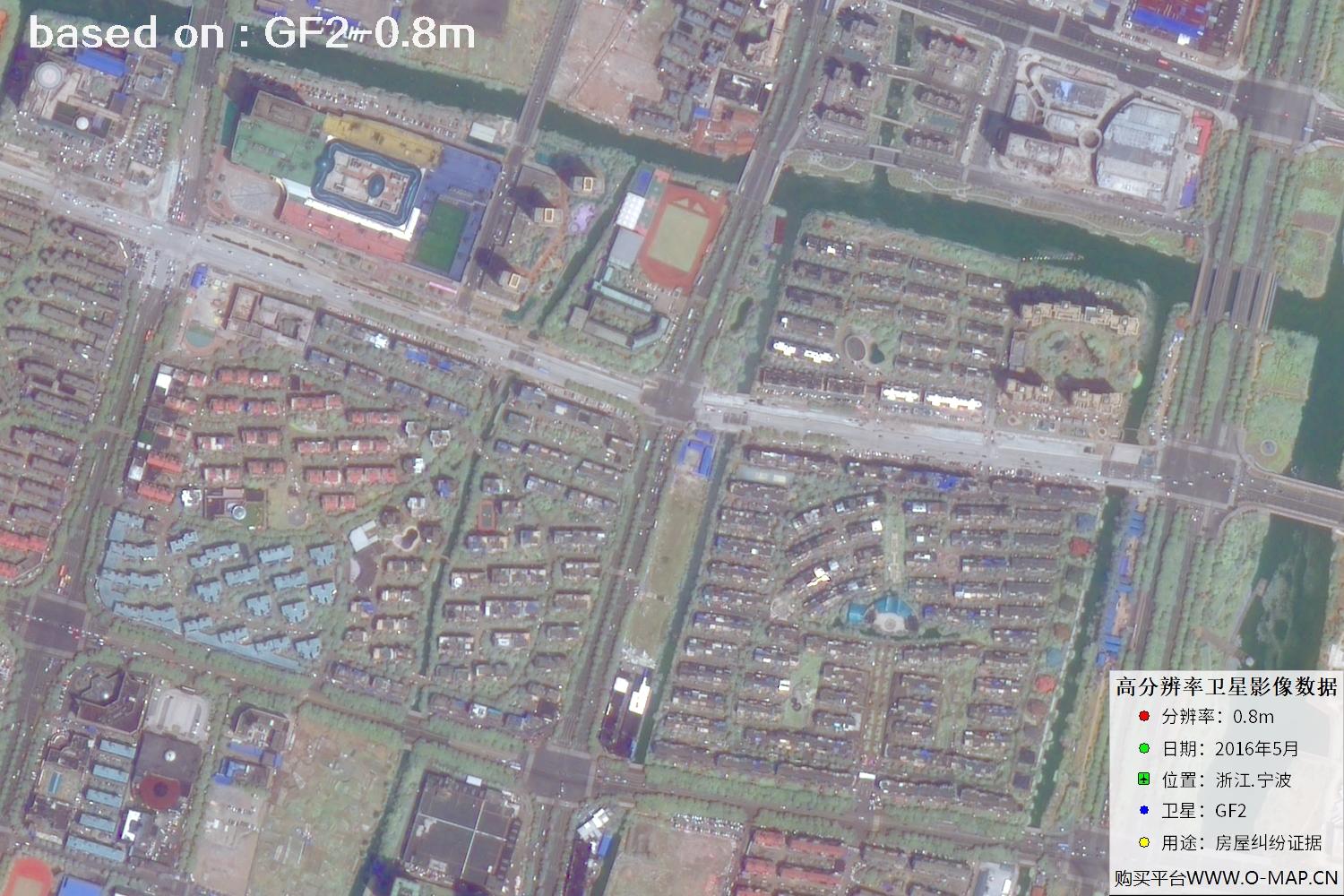 宁波市2016年GF2卫星图像