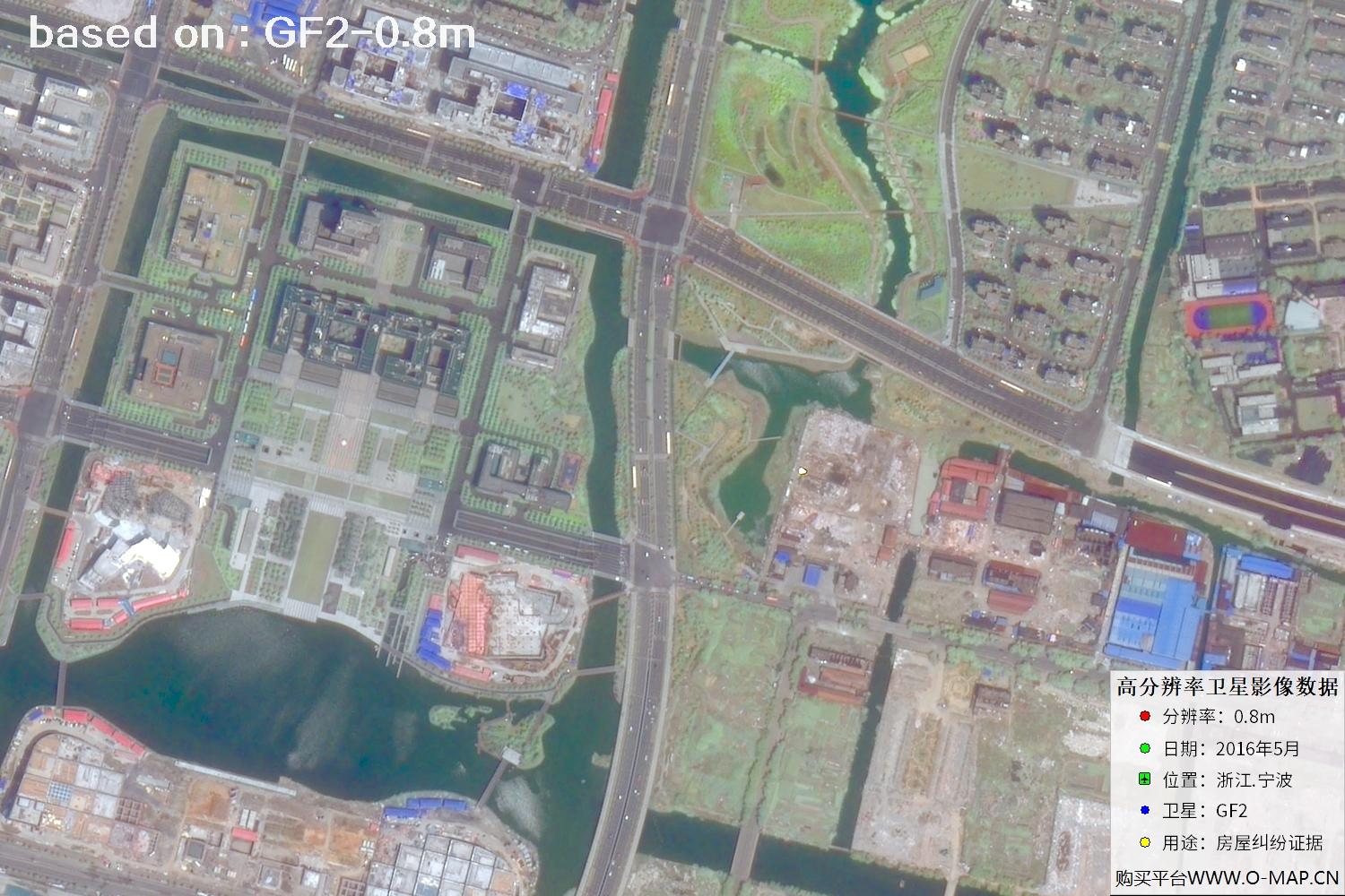 宁波市2016年GF2卫星图像