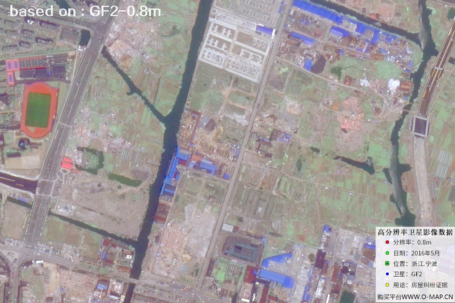 宁波市2016年GF2卫星图像