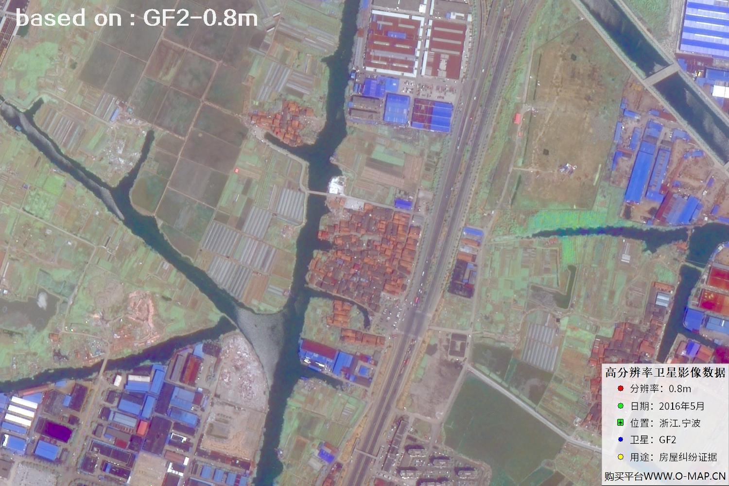 宁波市2016年GF2卫星图像