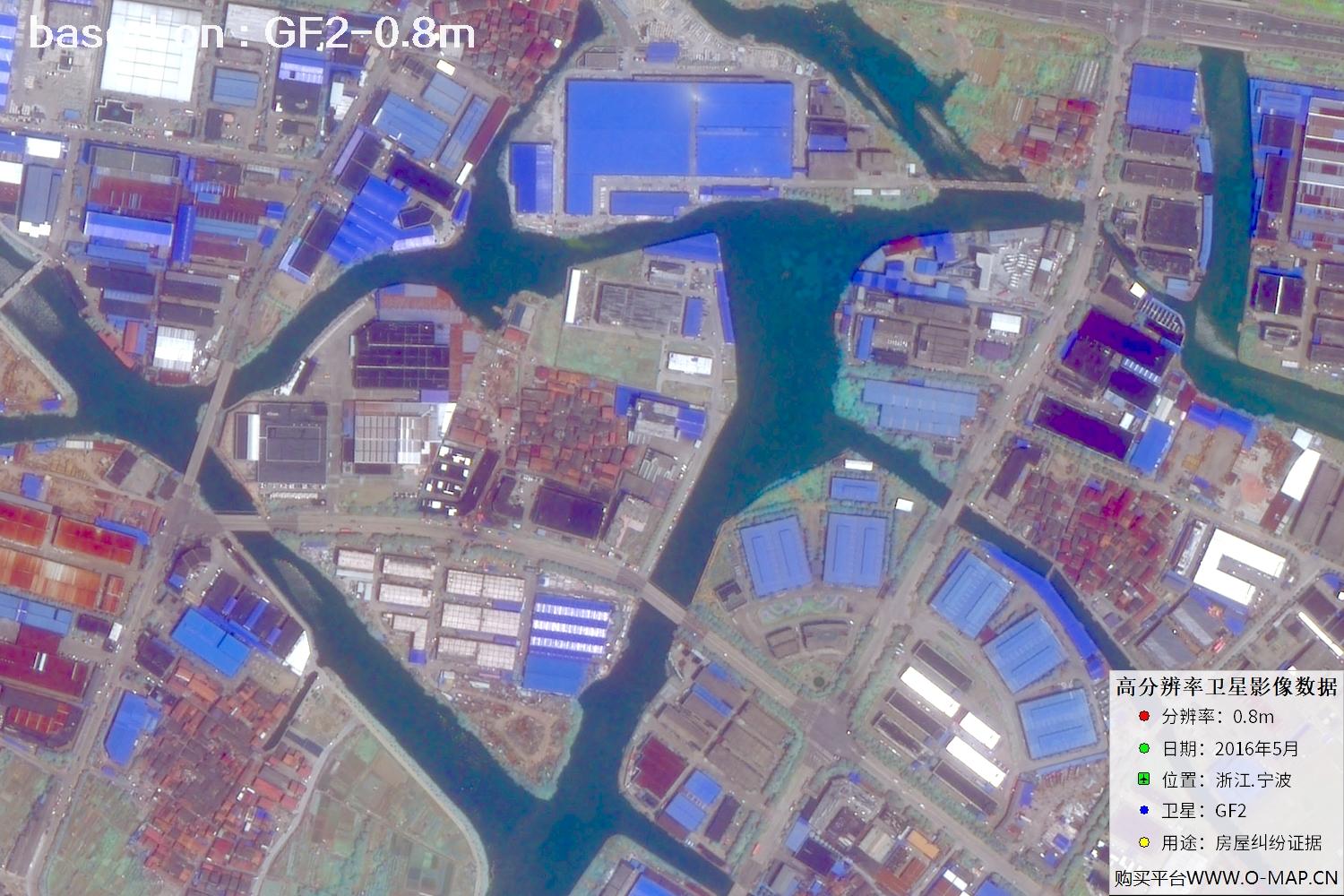 宁波市2016年GF2卫星图像