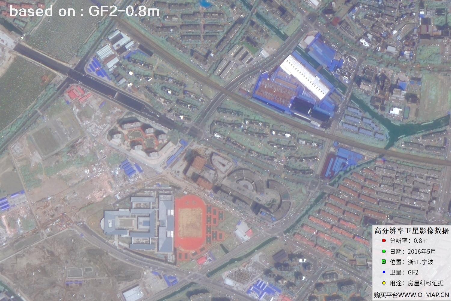 宁波市2016年GF2卫星图像