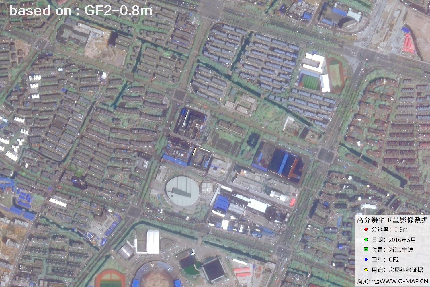 宁波市2016年GF2卫星图像
