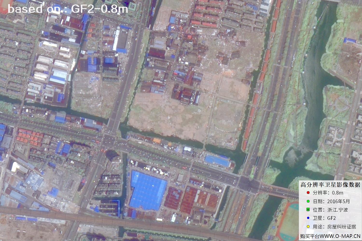 宁波市2016年GF2卫星图像