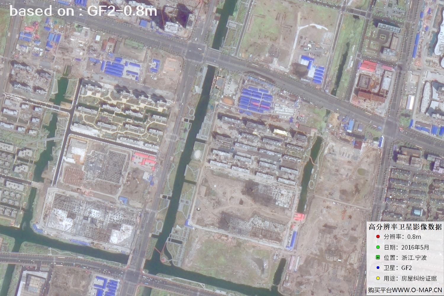 宁波市2016年GF2卫星图像