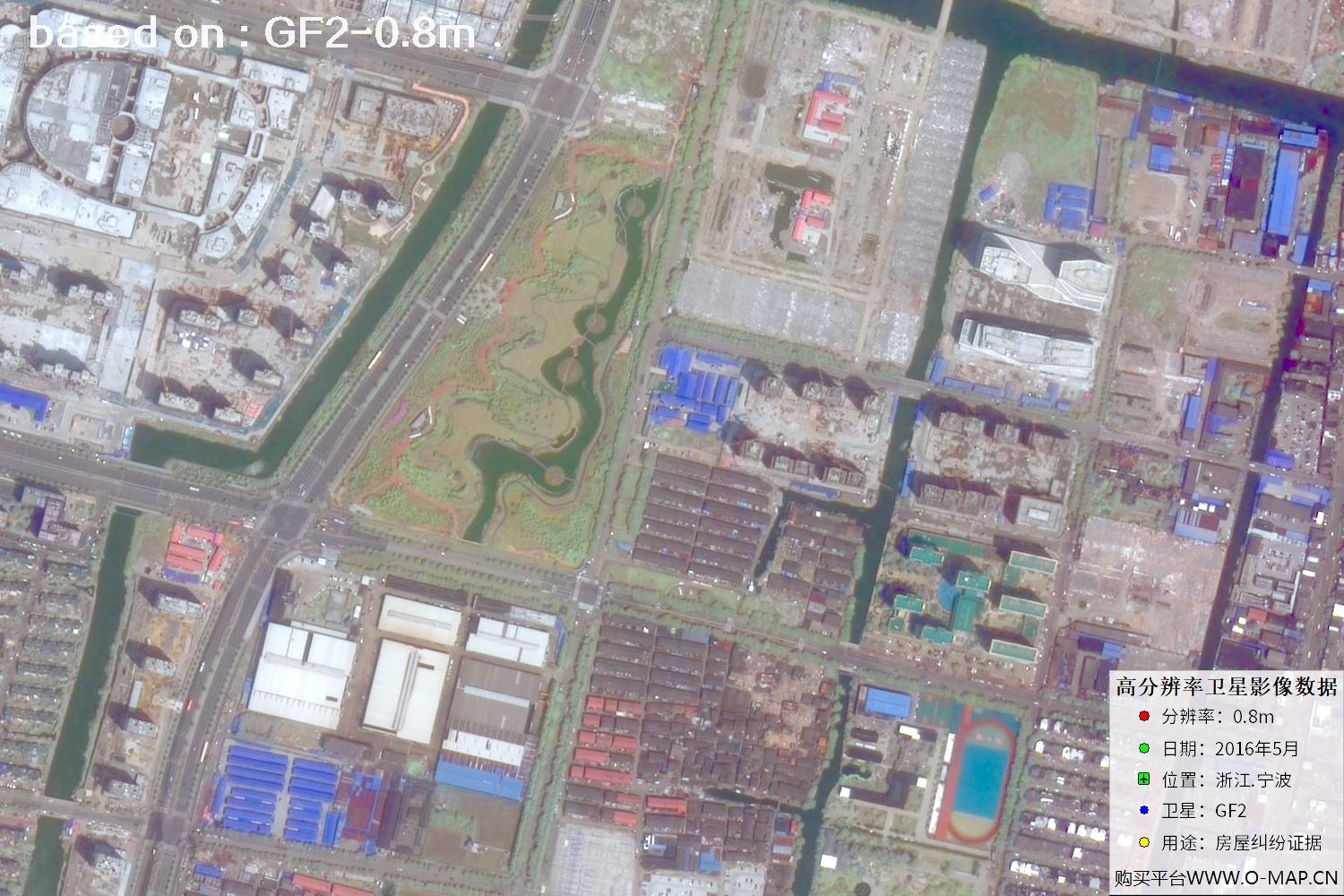 宁波市2016年GF2卫星图像