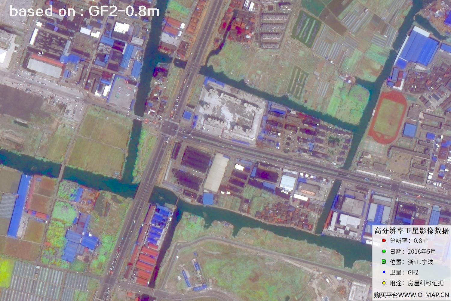 宁波市2016年GF2卫星图像