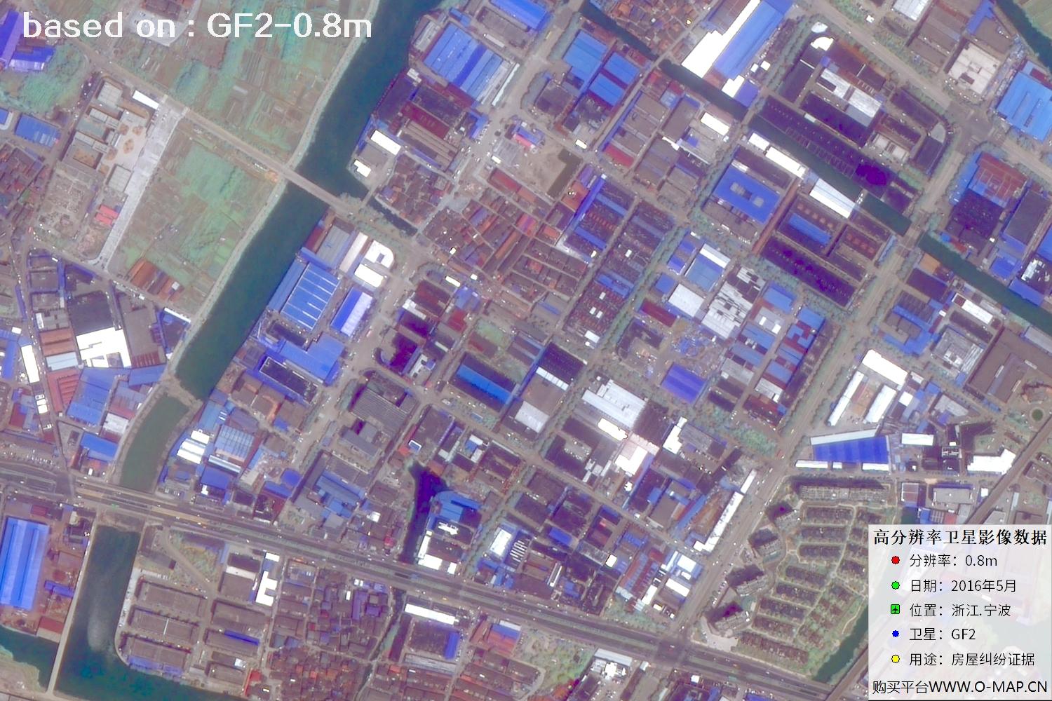 宁波市2016年GF2卫星图像