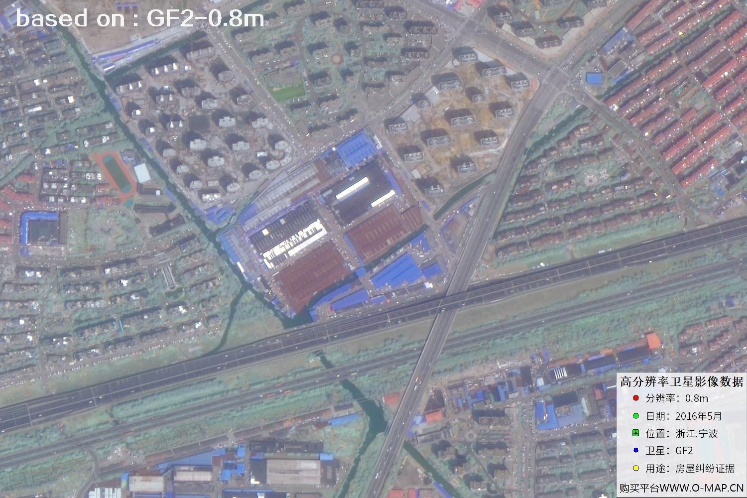宁波市2016年GF2卫星图像