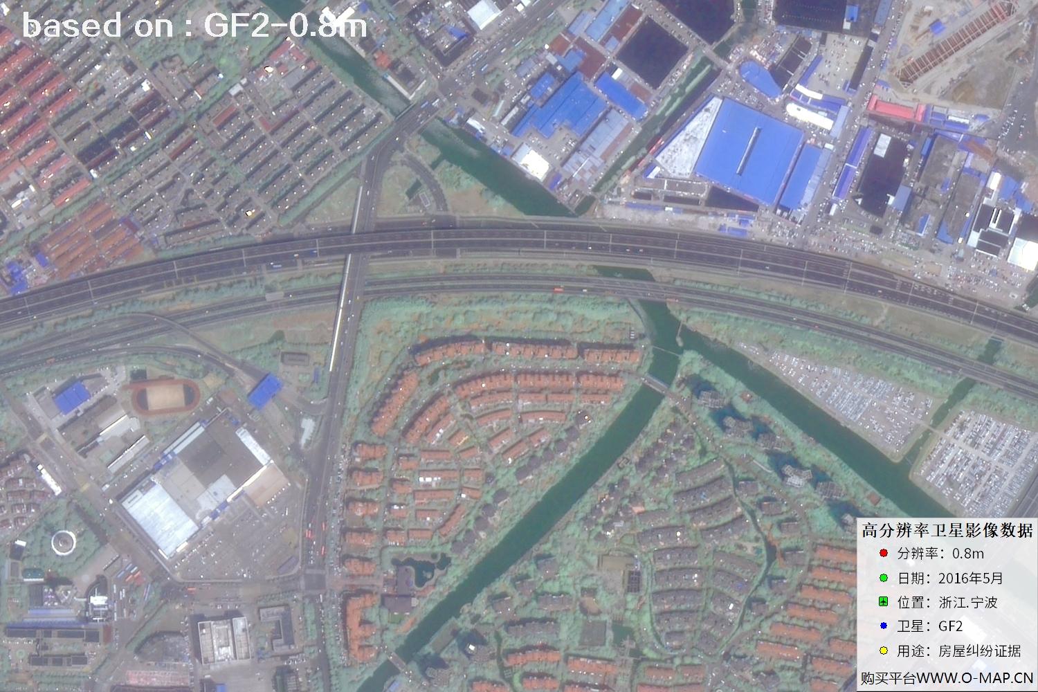 宁波市2016年GF2卫星图像