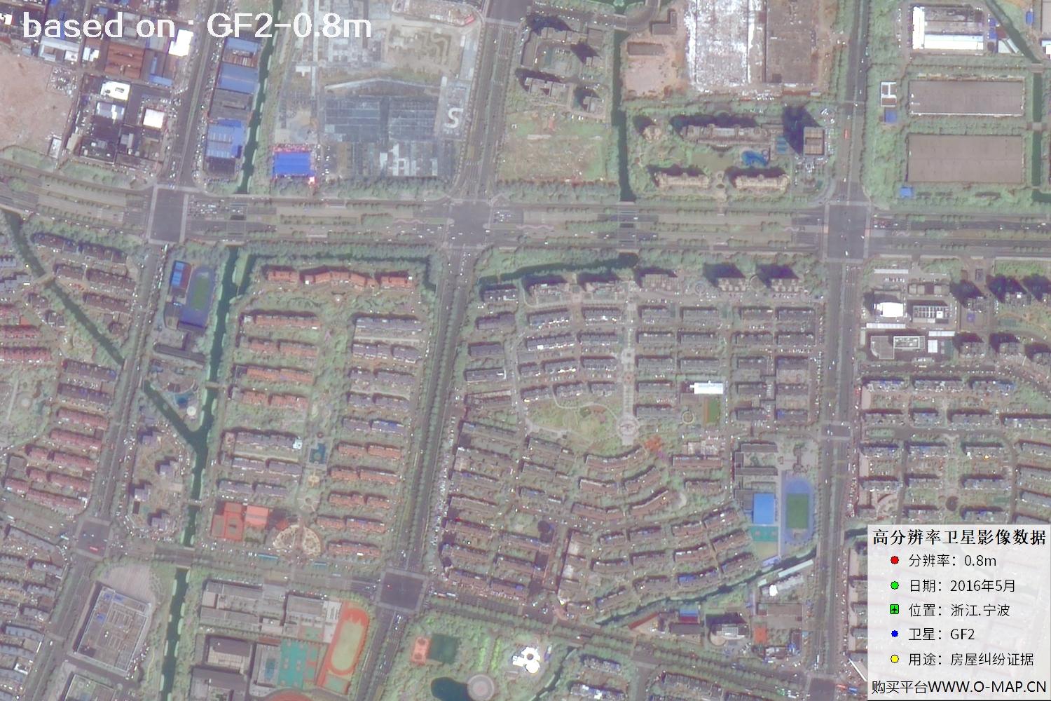 宁波市2016年GF2卫星图像