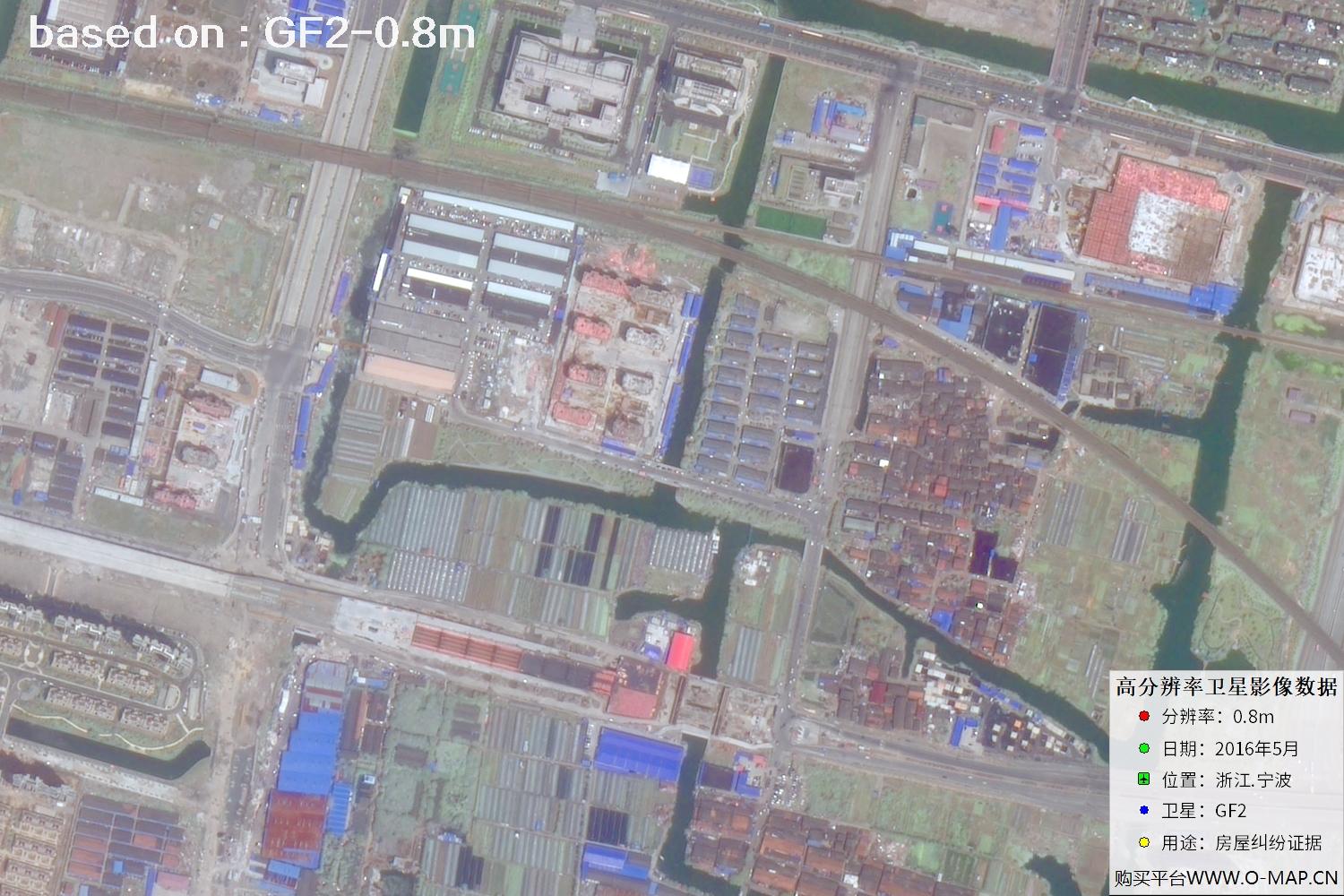 宁波市2016年GF2卫星图像