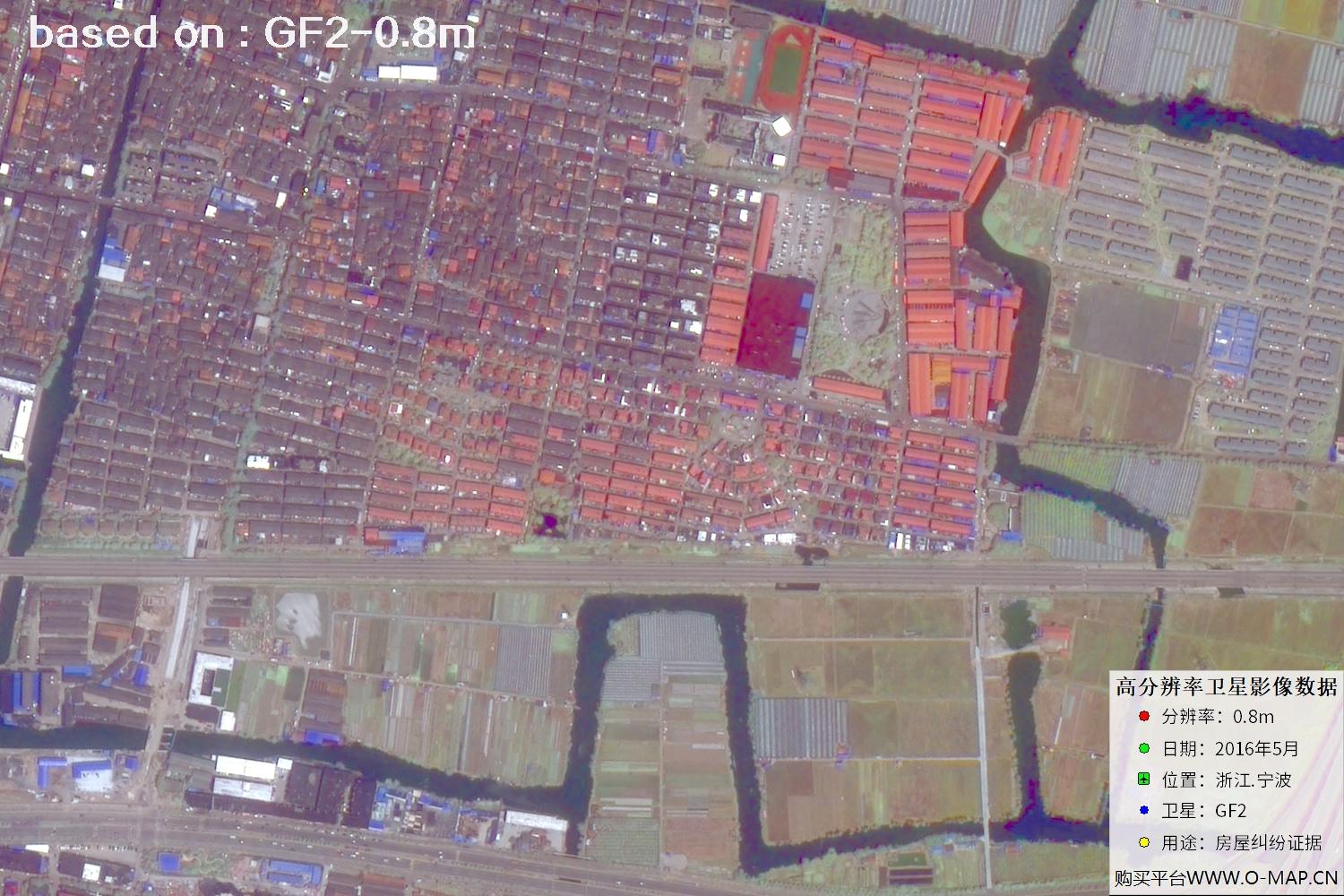 宁波市2016年GF2卫星图像