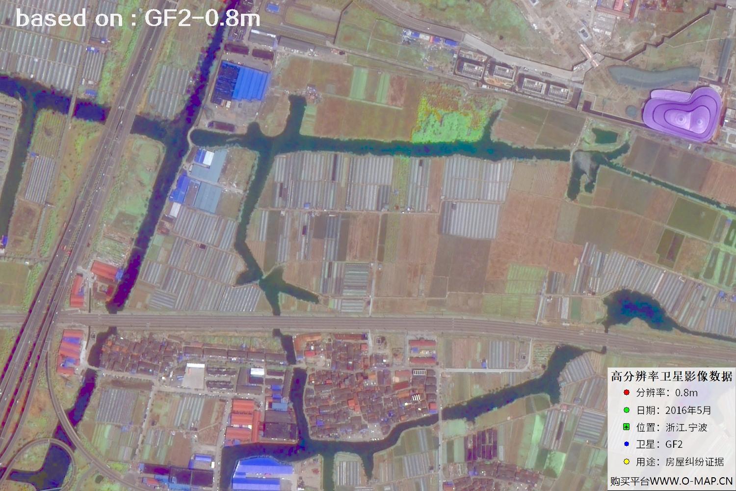 宁波市2016年GF2卫星图像
