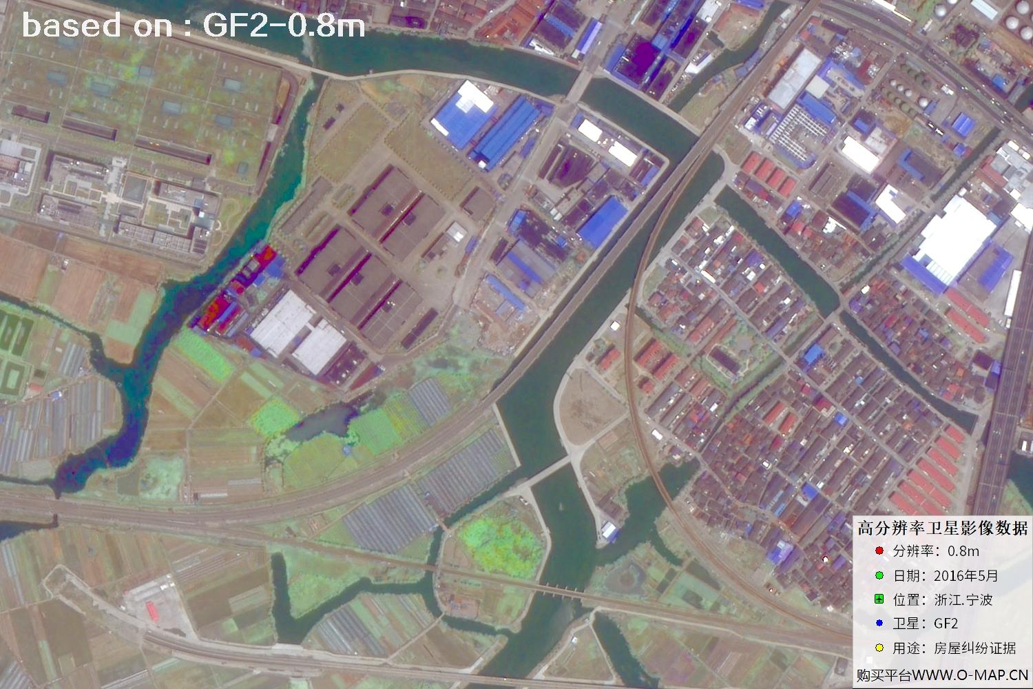 宁波市2016年GF2卫星图像